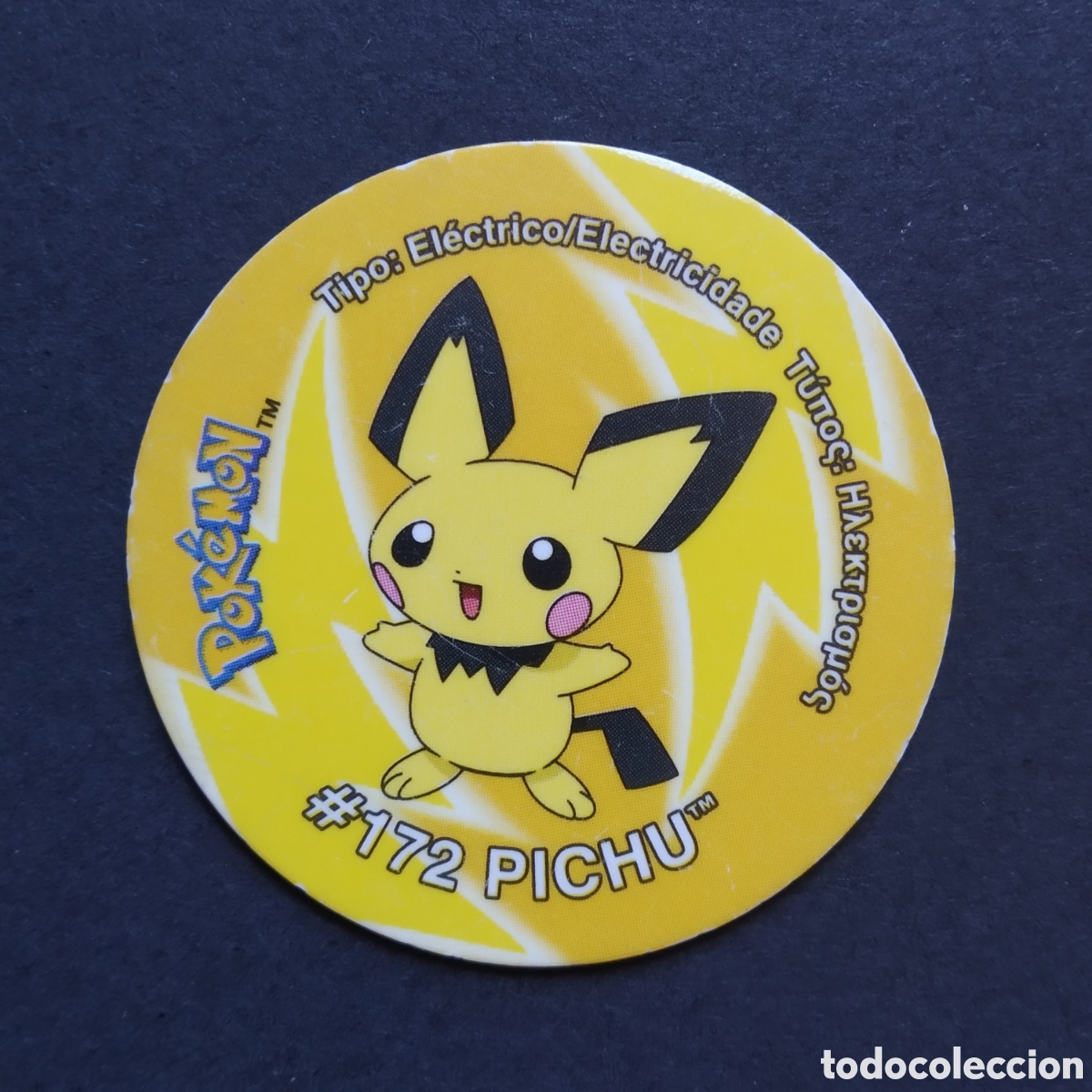 Coleccionismo Cromos antiguos: TAZO - N&ordm; 202 - #172 PICHU - POKEMON TAZO 3 - MATUTANO - 2001