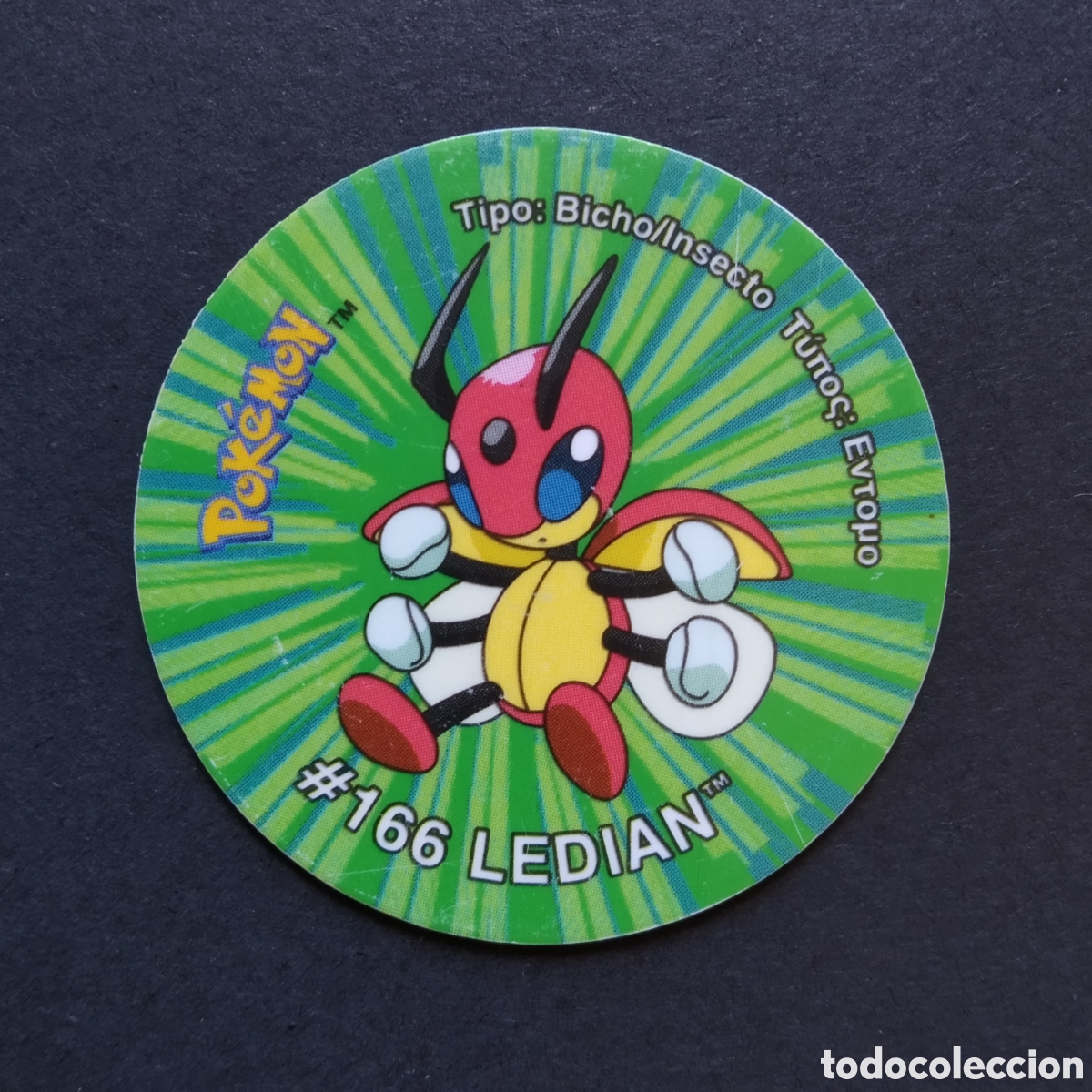 Coleccionismo Cromos antiguos: TAZO - N&ordm; 192 - #166 LEDIAN - POKEMON TAZO 3 - MATUTANO - 2001