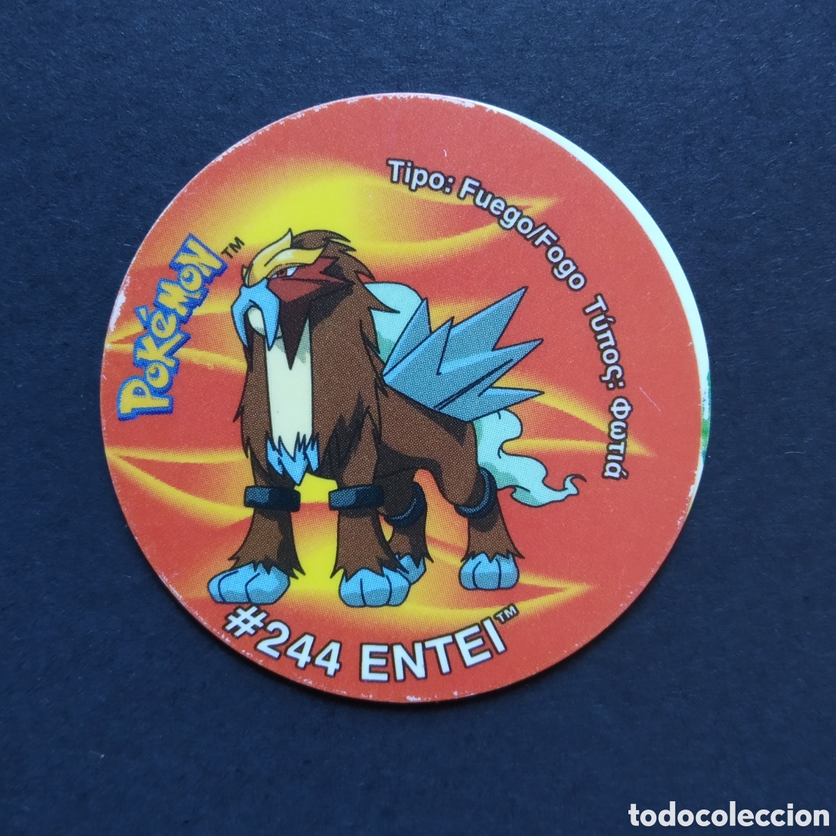 Coleccionismo Cromos antiguos: TAZO - N&ordm; 191 - #244 ENTEI - POKEMON TAZO 3 - MATUTANO - 2001