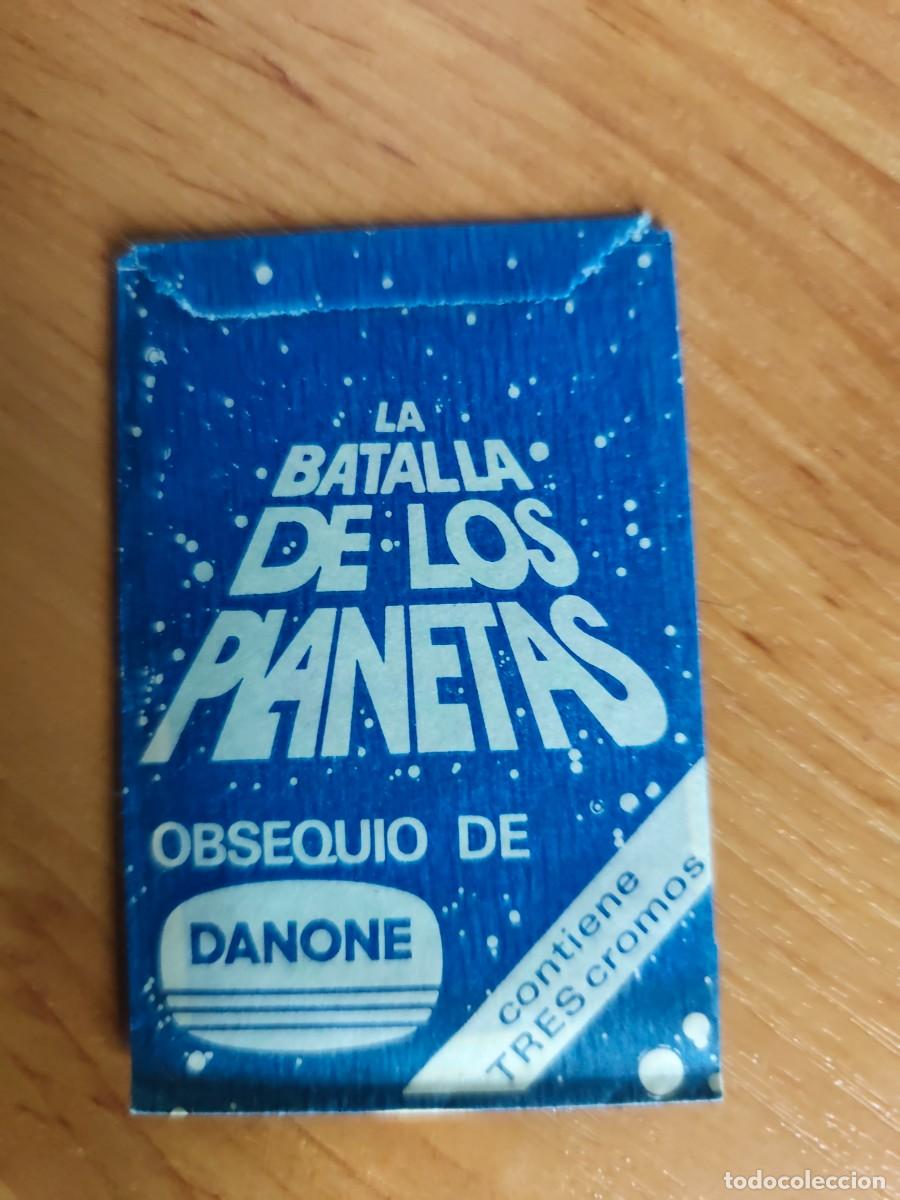 Coleccionismo Cromos antiguos: Sobre cerrado la batalla de los planetas de Danone