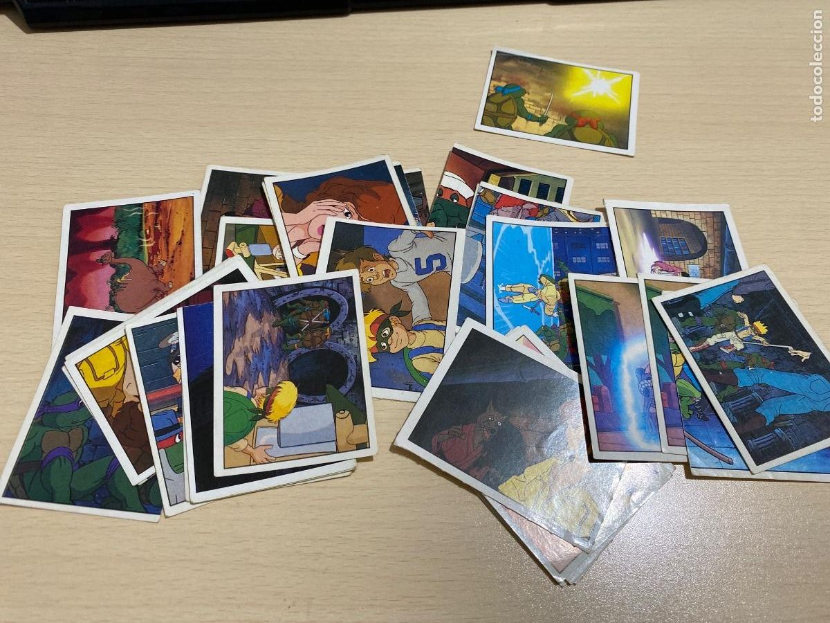 Coleccionismo Cromos antiguos: Lote 36 cromos panini tortugas ninja