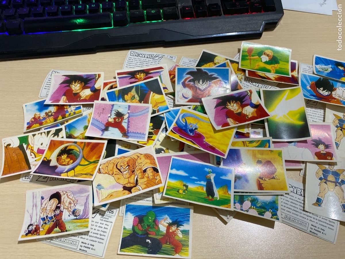Coleccionismo Cromos antiguos: 76 cromos repetidos dragon ball z 1989