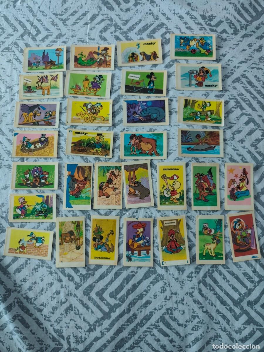 Coleccionismo Cromos antiguos: Lote de unos 30 cromos Masky Disney dulciora sin pegar sin repetir