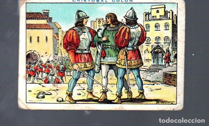 Collezionismo Figurine antiche: CROMO DE CRIST&Oacute;BAL COLON N&ordm; 145 PUBLICIDAD CHOCOLATE JUNCOSA