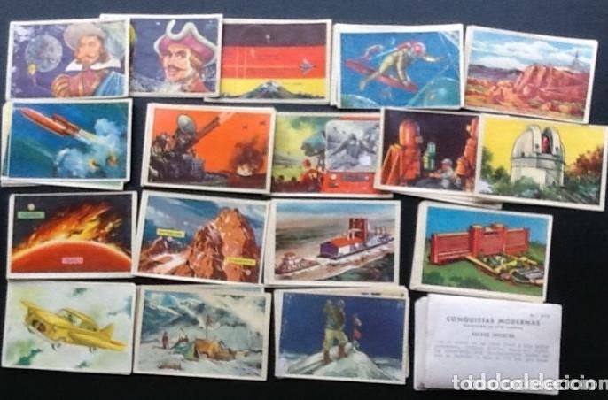 Coleccionismo Cromos antiguos: Ocho cromos de la colecci&oacute;n conquistas modernas