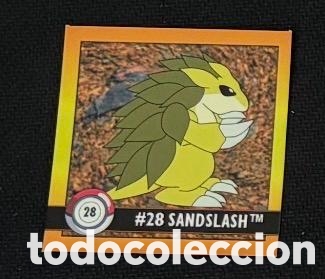 Coleccionismo Cromos antiguos: 28 SANDSLASH CROMO POKEMON ARTBOX 1999