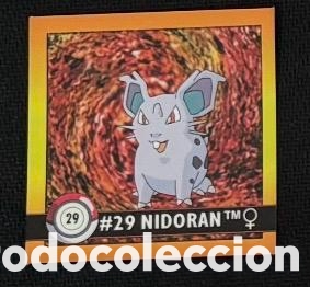 Coleccionismo Cromos antiguos: 29 NIDORAN CROMO POKEMON ARTBOX 1999