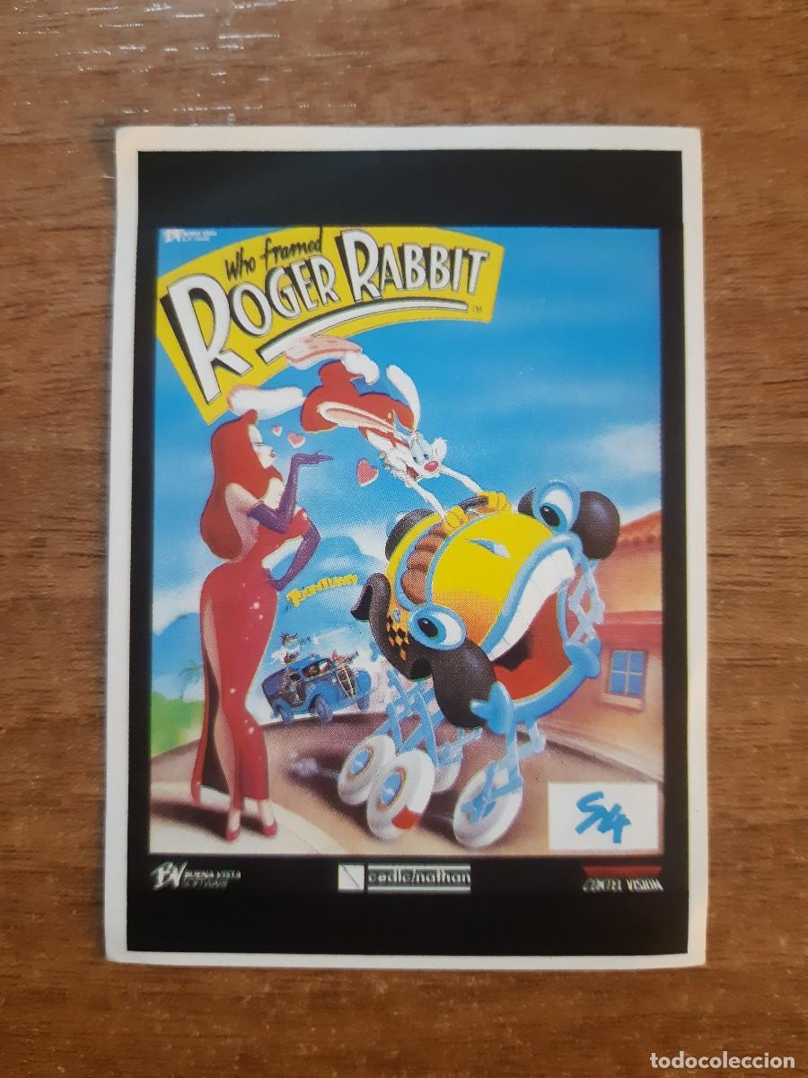 Coleccionismo Cromos antiguos: N&deg;102 CROMO VIDEOJUEGO WHO FRAMED ROGER RABIT SOFTWARE COLLECTION. NUNCA PEGADO, SIN PEGAR