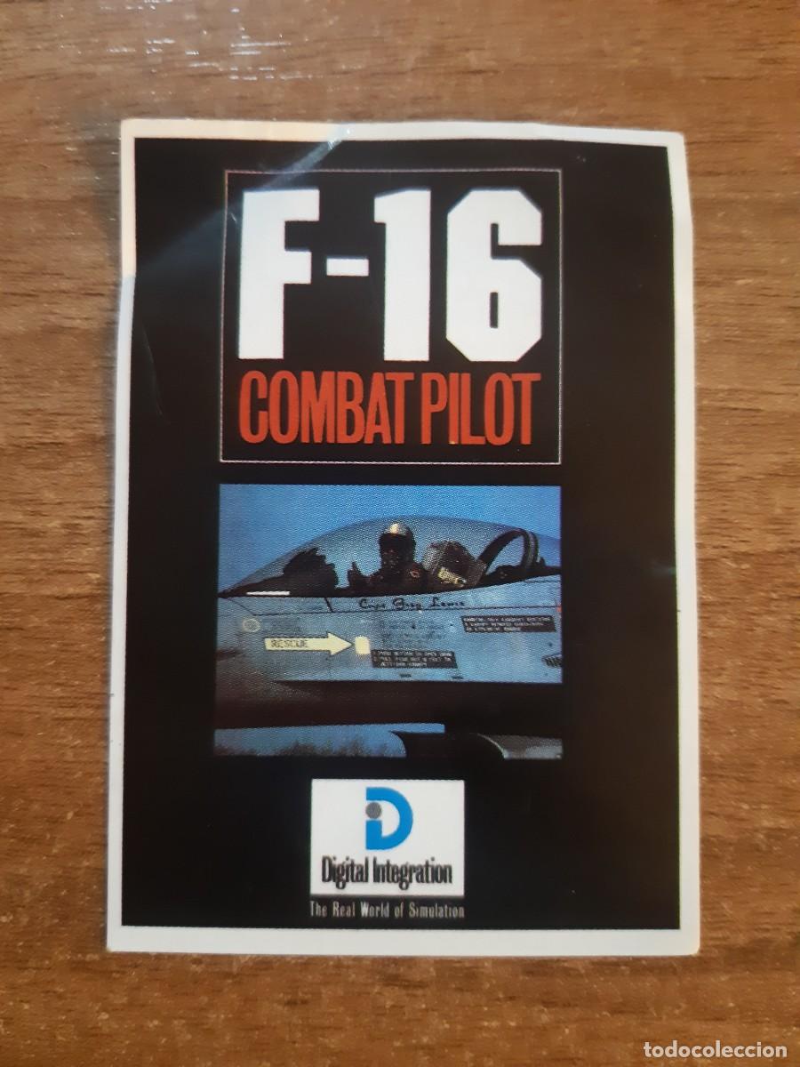 Coleccionismo Cromos antiguos: N&deg;83 CROMO VIDEOJUEGO F-16 COMBAT PILOT SOFTWARE COLLECTION. NUNCA PEGADO, SIN PEGAR