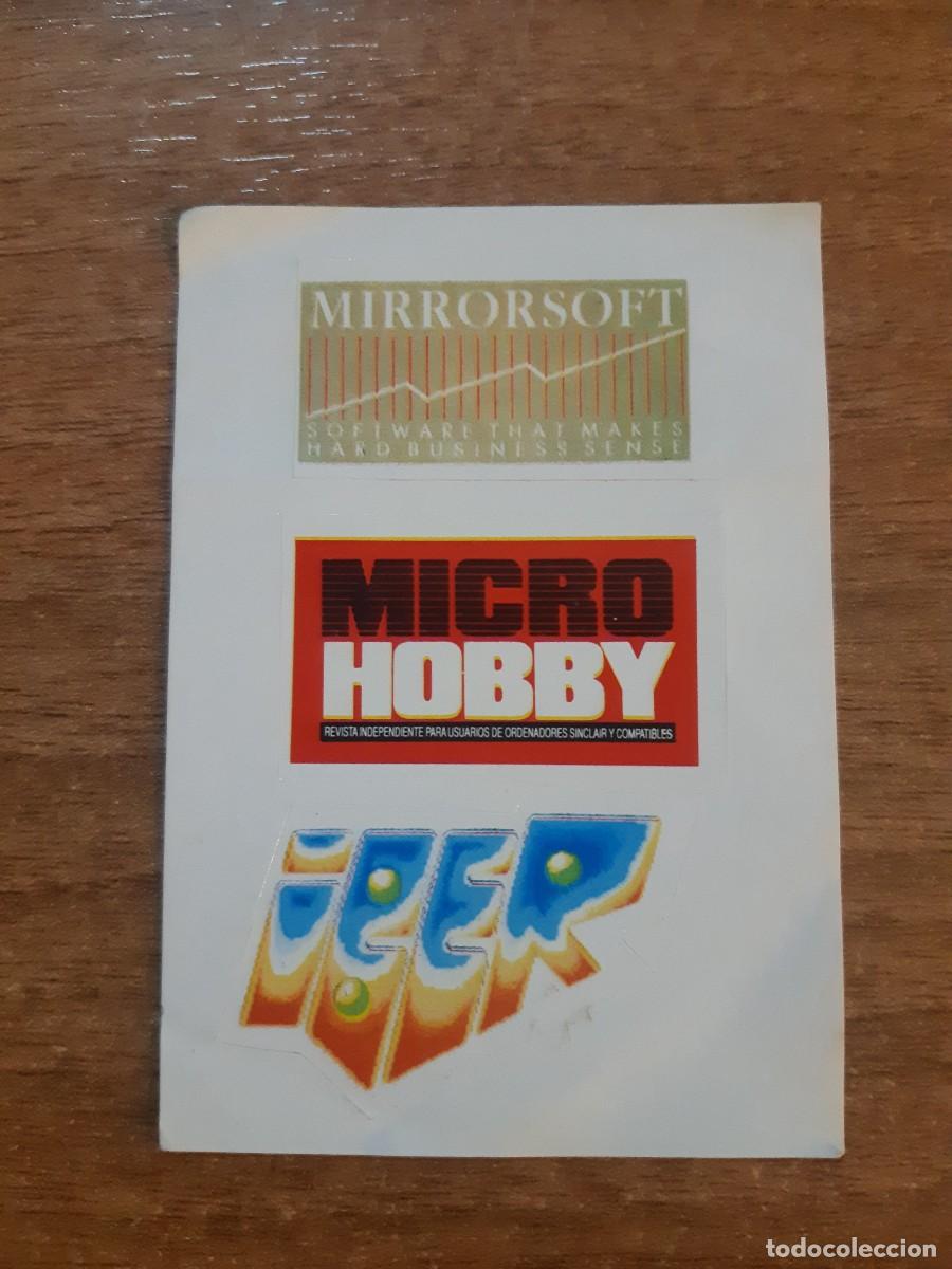 Coleccionismo Cromos antiguos: PEGATINAS ADHESIVOS MIRRORSOFT REVISTA MICRO HOBBY. NUNCA PEGADOS, SIN PEGAR