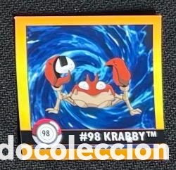 Coleccionismo Cromos antiguos: 98 KRABBY CROMO POKEMON ARTBOX 1999