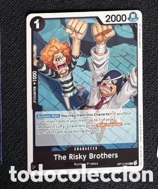 Coleccionismo Cromos antiguos: Carta One Piece TCG THE RISKY BROTHERS