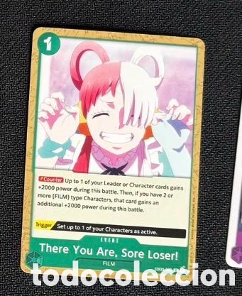 Coleccionismo Cromos antiguos: Carta One Piece TCG THERE YOU ARE SURE LOSER
