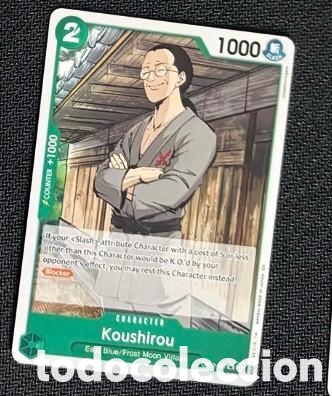 Coleccionismo Cromos antiguos: Carta One Piece TCG KOUSHIROU