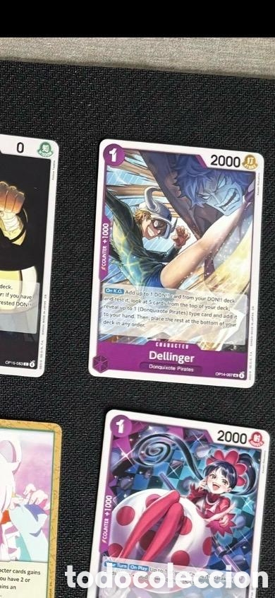Coleccionismo Cromos antiguos: Carta One Piece TCG DELLINGER