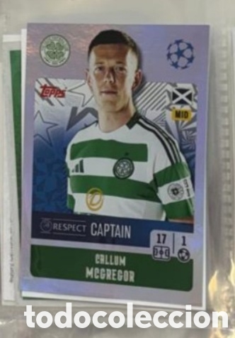 Coleccionismo Cromos antiguos: McGregor Celtic Champions League Topps 2024 2025 Cromo carta