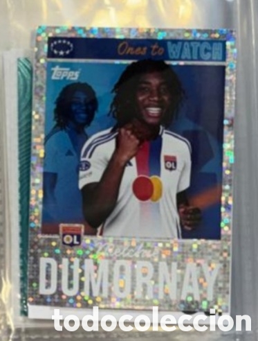 Coleccionismo Cromos antiguos: Dumornay Olympique Lyon Champions League Topps 2024 2025 Cromo carta