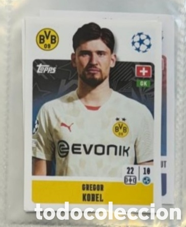 Coleccionismo Cromos antiguos: Kobel Dortmund Champions League Topps 2024 2025 Cromo carta