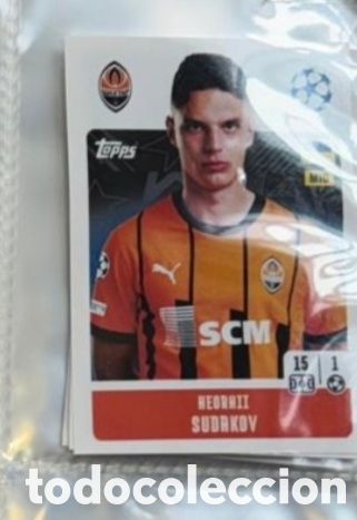 Coleccionismo Cromos antiguos: Sudakov Shakhtar Champions League Topps 2024 2025 Cromo carta