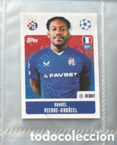 Coleccionismo Cromos antiguos: Pierre Gabriel Zagreb Champions League Topps 2024 2025 Cromo carta
