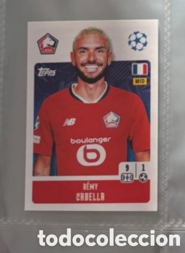 Coleccionismo Cromos antiguos: Cabella Lille Champions League Topps 2024 2025 Cromo carta