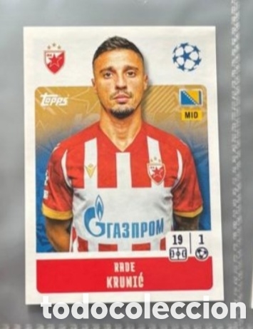 Coleccionismo Cromos antiguos: Krunic Estrella Roja Champions League Topps 2024 2025 Cromo carta