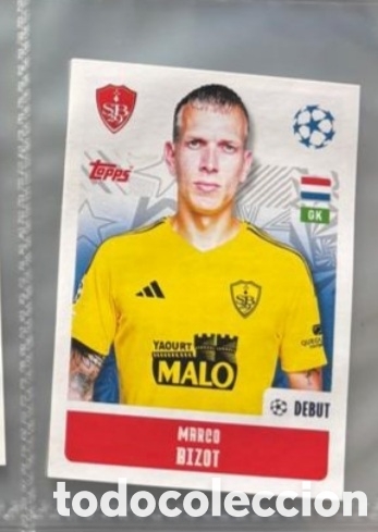 Coleccionismo Cromos antiguos: Bizot Brest Champions League Topps 2024 2025 Cromo carta