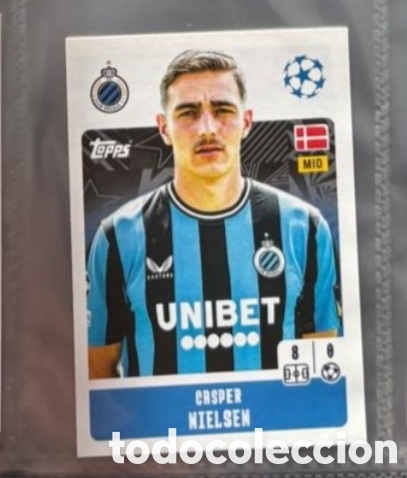Coleccionismo Cromos antiguos: Nielsen Brujas Champions League Topps 2024 2025 Cromo carta