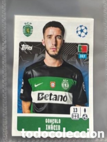 Coleccionismo Cromos antiguos: In&aacute;cio Sporting Portugal Champions League Topps 2024 2025 Cromo carta