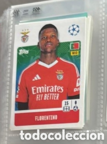 Coleccionismo Cromos antiguos: Florentino Benfica Champions League Topps 2024 2025 Cromo carta