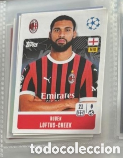 Coleccionismo Cromos antiguos: Loftus Cheek Mil&aacute;n Champions League Topps 2024 2025 Cromo carta