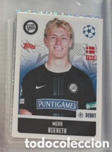 Coleccionismo Cromos antiguos: Mikr Sturn Graz Champions League Topps 2024 2025 Cromo carta
