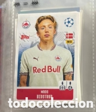 Coleccionismo Cromos antiguos: Bidstrup Salzburgo Champions League Topps 2024 2025 Cromo carta