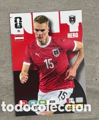 Coleccionismo Cromos antiguos: 51 Linhart Austria Panini Adrenalyn XL FIFA World Cup 2026