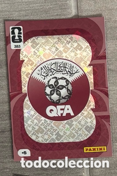 Coleccionismo Cromos antiguos: 383 Escudo Qatar Panini Adrenalyn XL FIFA World Cup 2026