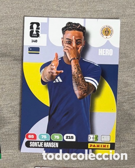 Coleccionismo Cromos antiguos: 140 Hansen Curazao Panini Adrenalyn XL FIFA World Cup 2026