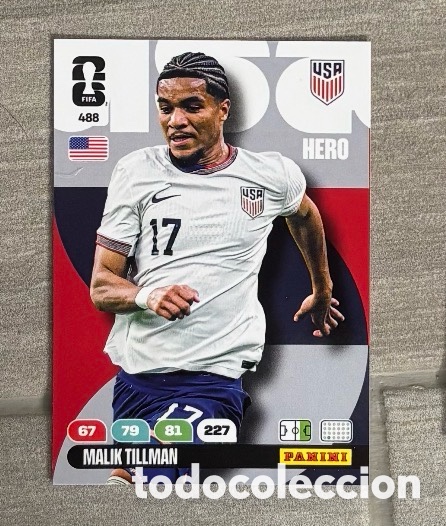 Coleccionismo Cromos antiguos: 488 Tillman EEUU Panini Adrenalyn XL FIFA World Cup 2026