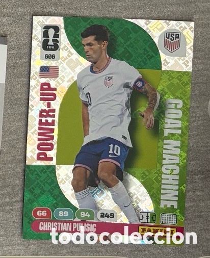 Coleccionismo Cromos antiguos: 606 Goal Machine Pulisic EEUU Panini Adrenalyn XL FIFA World Cup 2026