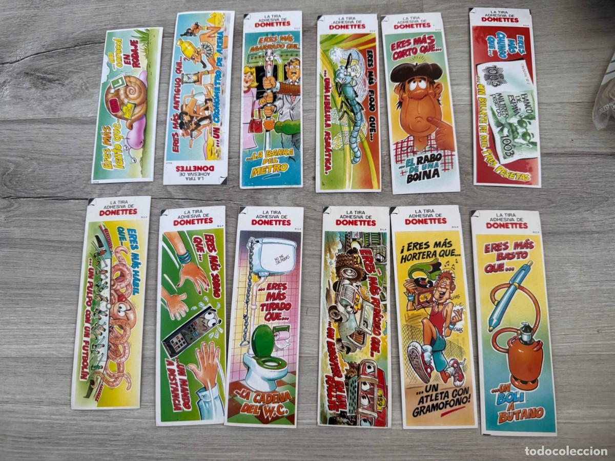 Coleccionismo Cromos antiguos: Tiras adhesivas de Donettes - Eres m&aacute;s - Colecci&oacute;n al 50%