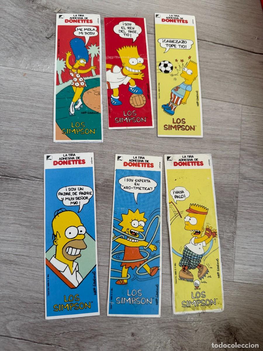 Coleccionismo Cromos antiguos: Los Simpsons - La Tira Adhesiva de Donettes - 6 distintas