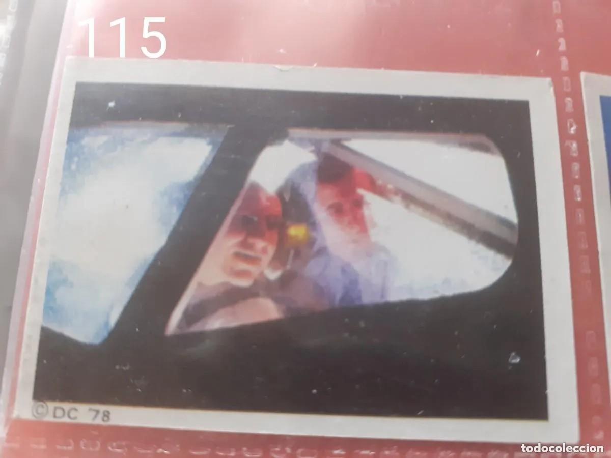 Collectable Antique Stickers: Cromo n.115 SUPERMAN - the movie - sin pegar