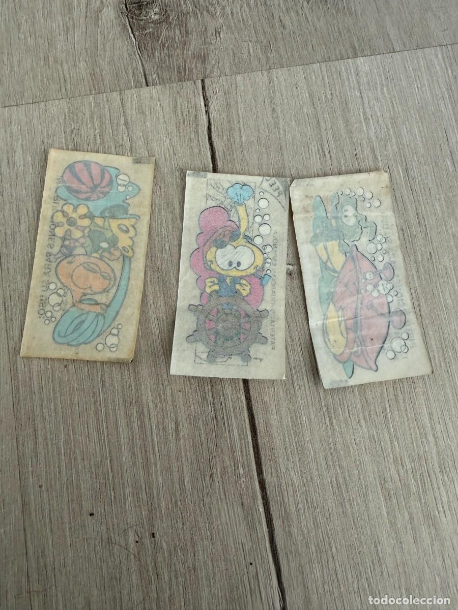 Coleccionismo Cromos antiguos: 3 cromos tatuajes chicle Snorkels - Sonrics