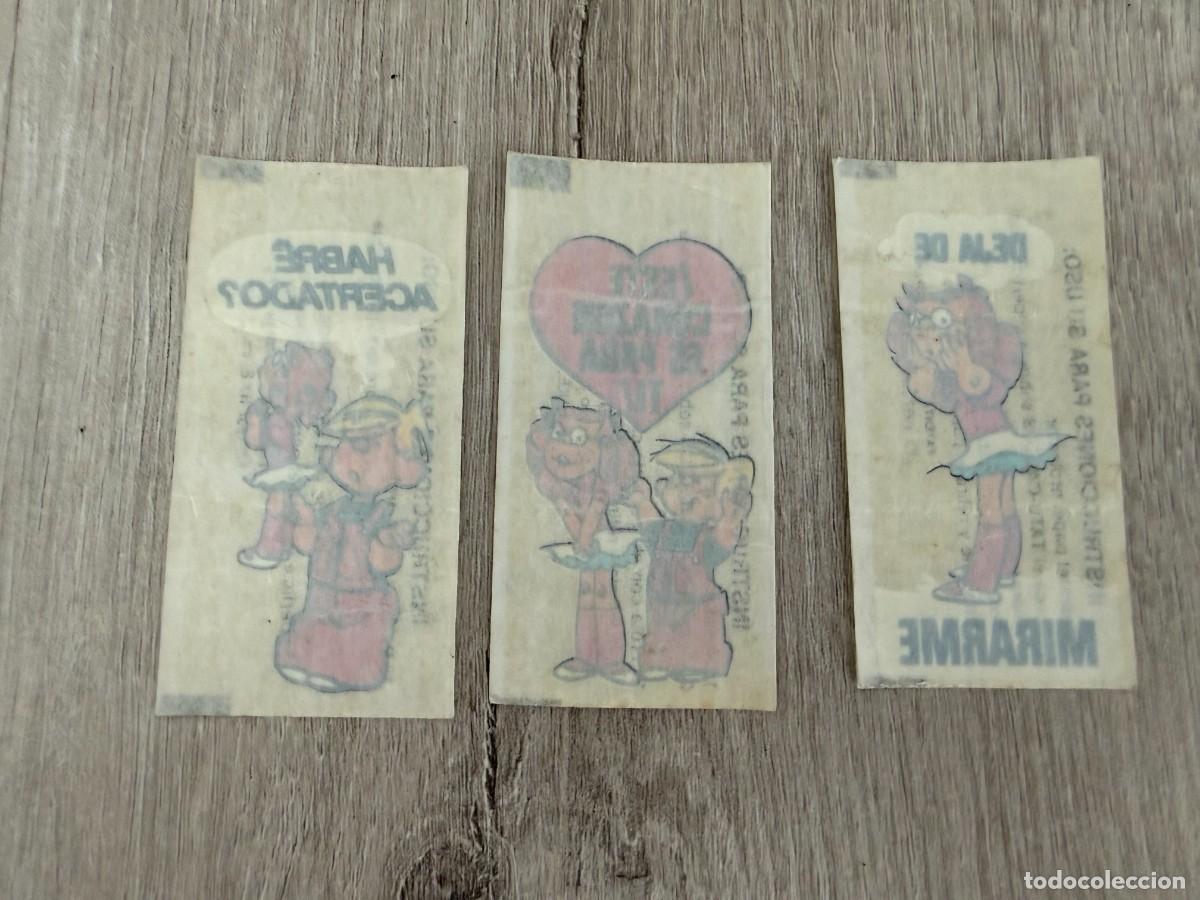 Coleccionismo Cromos antiguos: 3 cromos tatuajes chicle Daniel el travieso - Sonrics