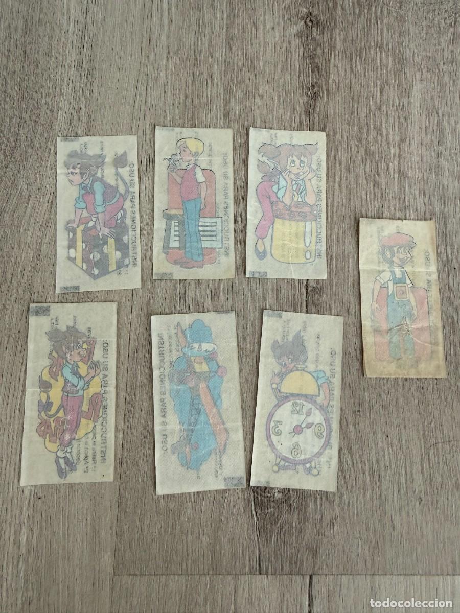 Coleccionismo Cromos antiguos: 7 cromos tatuajes Los Diminutos - chicle Sonrics
