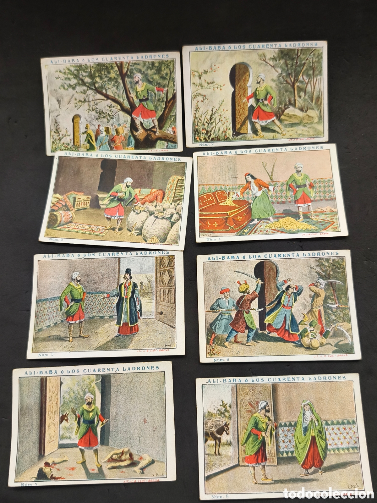 Coleccionismo Cromos antiguos: Colecci&oacute;n de 25 cromos Ali-baba o los Cuarenta Ladrones