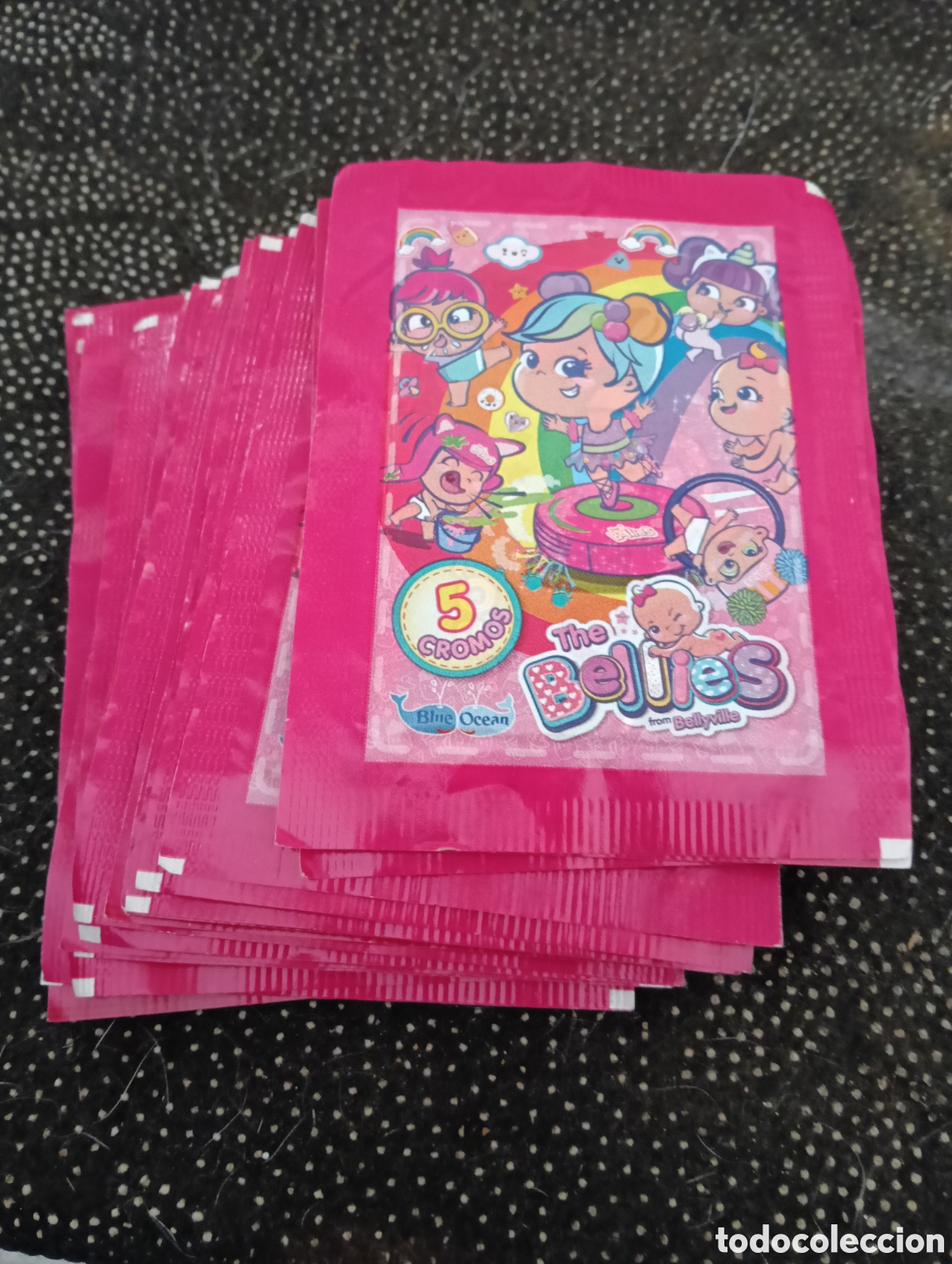 Coleccionismo Cromos antiguos: Lote de 20 sobres de THE BELLIES Sin abrir con 100 cromos nuevos y sin pegar