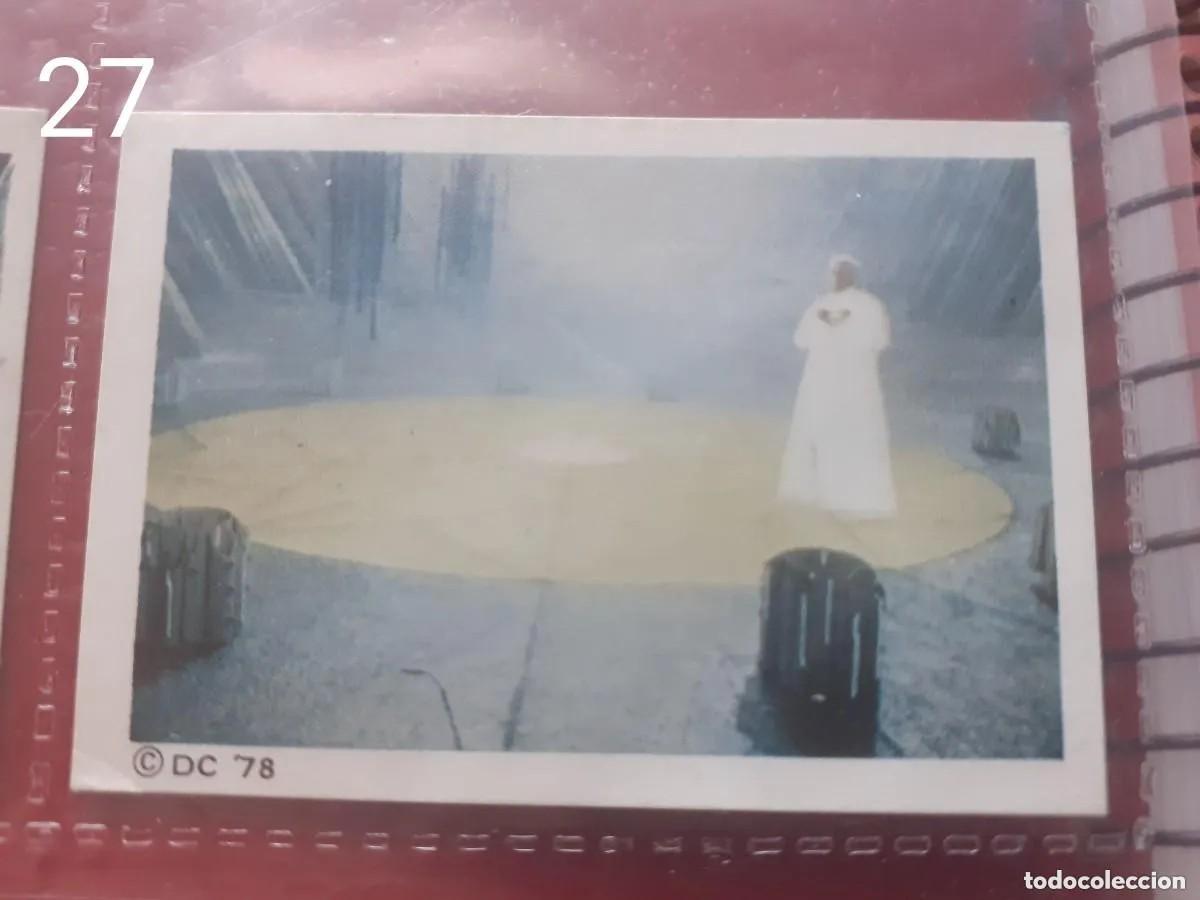Coleccionismo Cromos antiguos: Cromo n.27 SUPERMAN - the movie - sin pegar