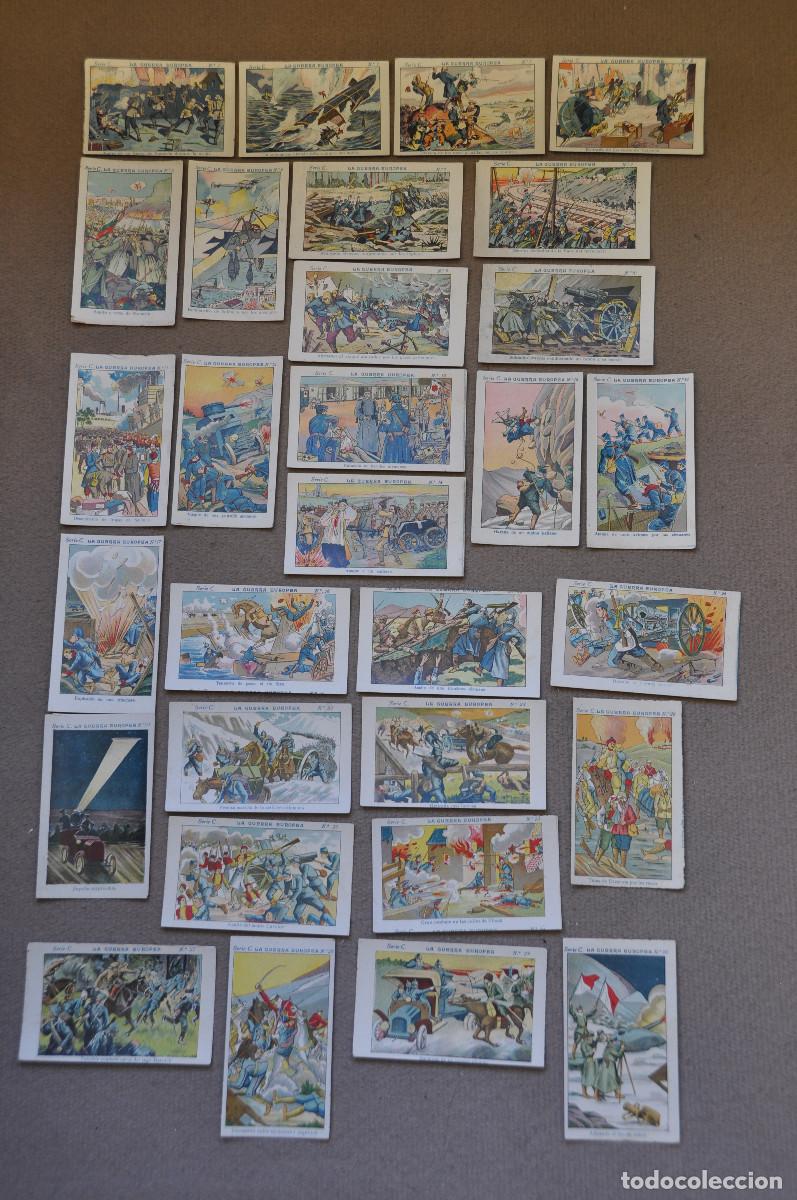 Coleccionismo Cromos antiguos: LA GUERRA EUROPEA - 30 CROMOS SERIE C - EL CHOCOLATE ANGELICAL (MATAIX)