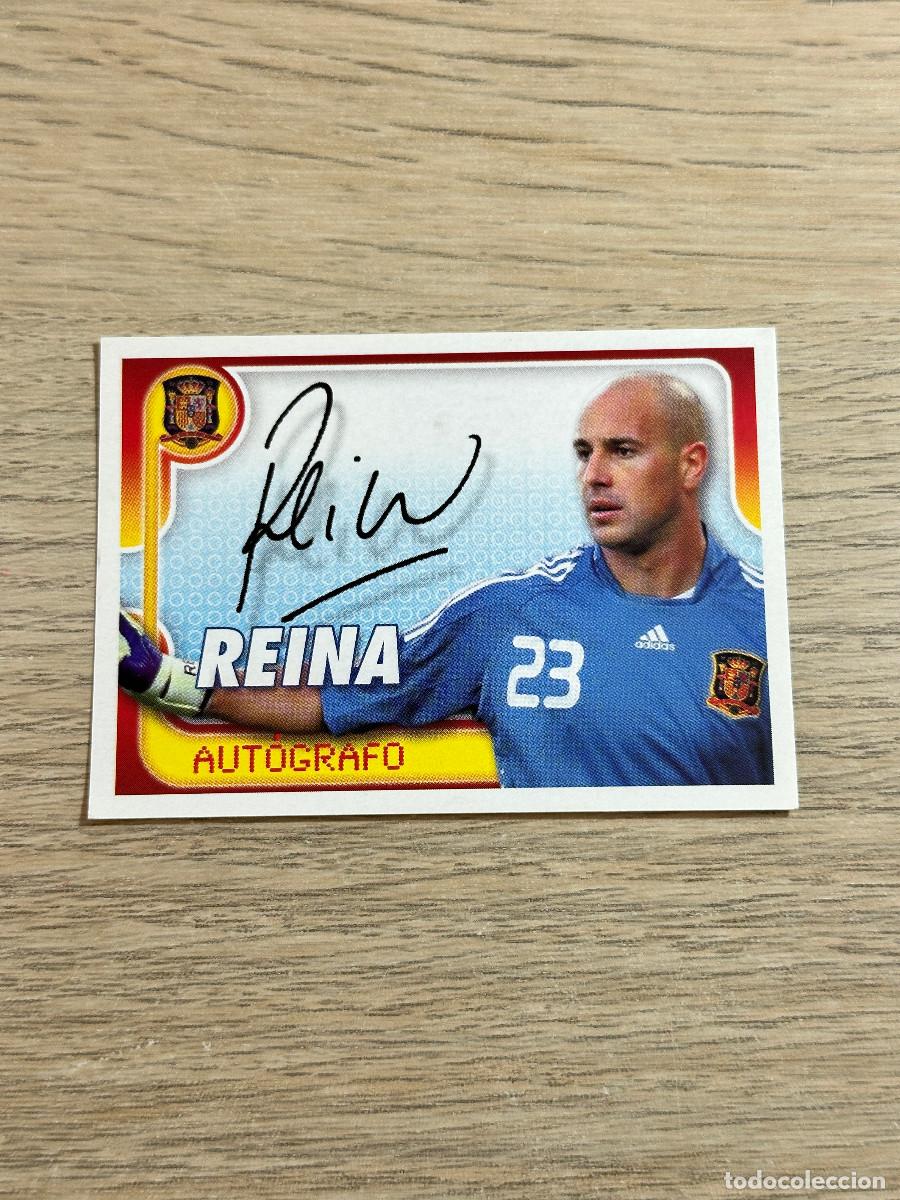 Coleccionismo Cromos antiguos: PEPE REINA AUTOGRAFO n&ordm; 28 A POR ELLOS SELECION ESPA&Ntilde;OLA 2009 PANINI CROMO SIN PEGAR NUEVO