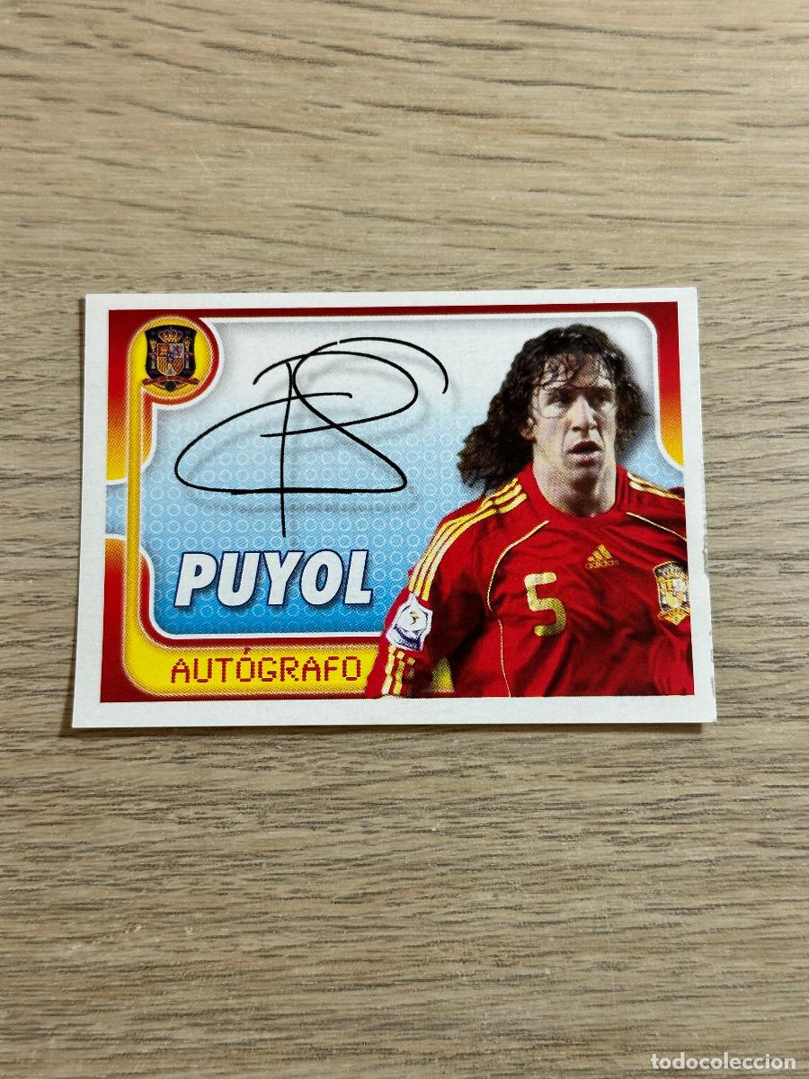 Coleccionismo Cromos antiguos: PUYOL AUTOGRAFO n&ordm; 40 A POR ELLOS SELECION ESPA&Ntilde;OLA 2009 PANINI CROMO SIN PEGAR NUEVO